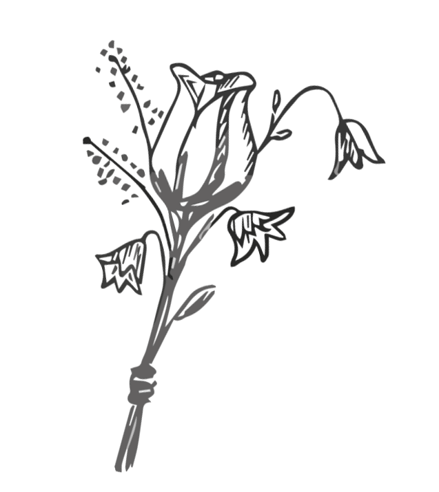 Illustrerad blomma